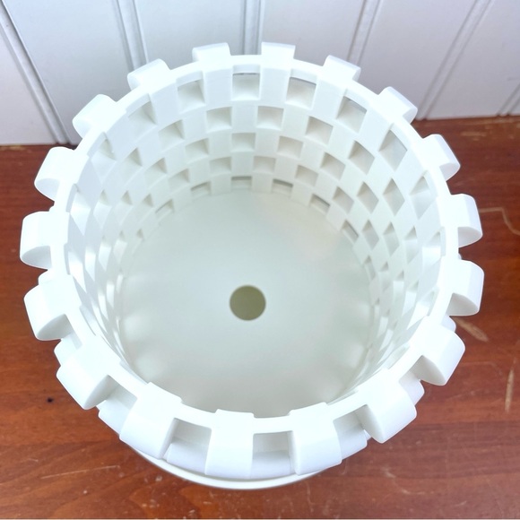 The Sinol 3D Printed Orchid Planter Pot with Drainage Tray, Modern Unique - Picture 3 of 8